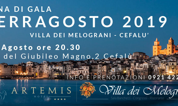 Ferragosto 2019 Cena di Gala Villa dei Melograni Cefalù